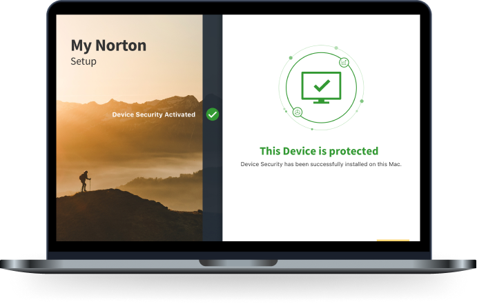 Εικόνα macbook &laquo;Η συσκευή μου Norton είναι προστατευμένη».